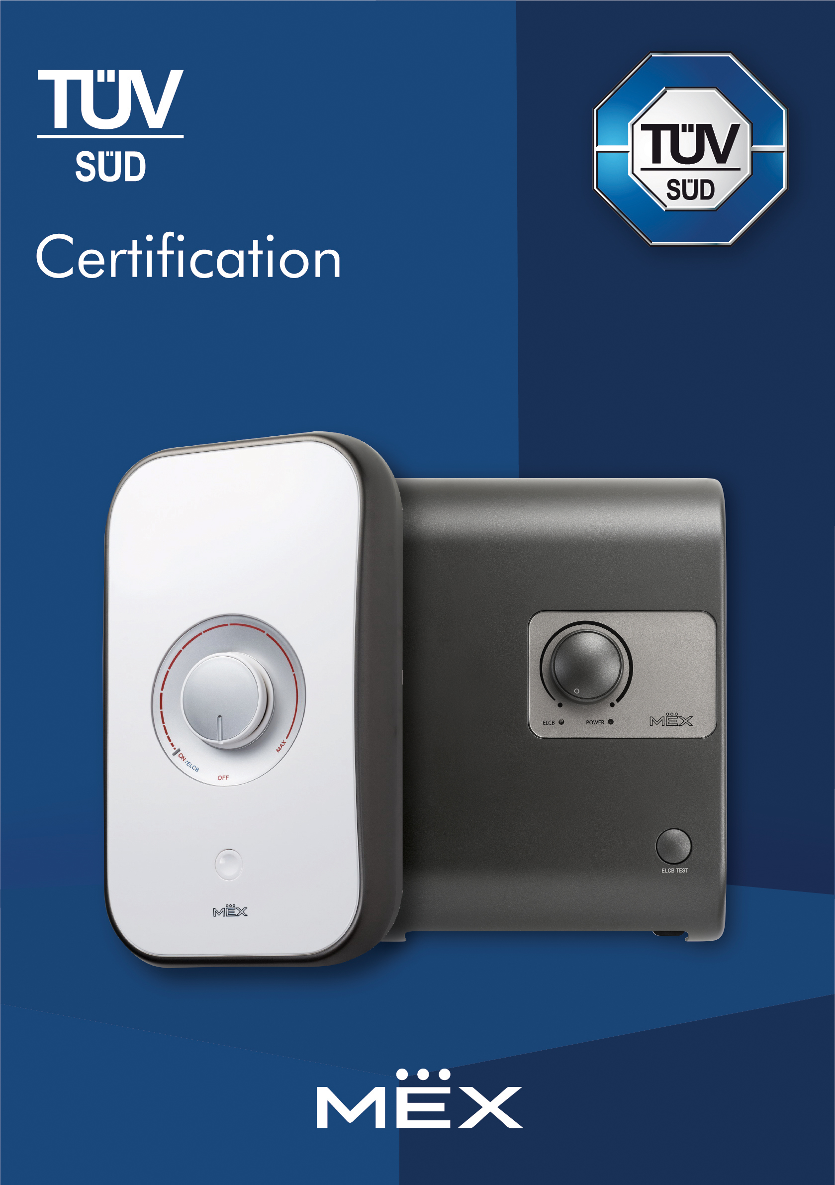 MEX WATER HEATER TUV SUD CERTIFICATE